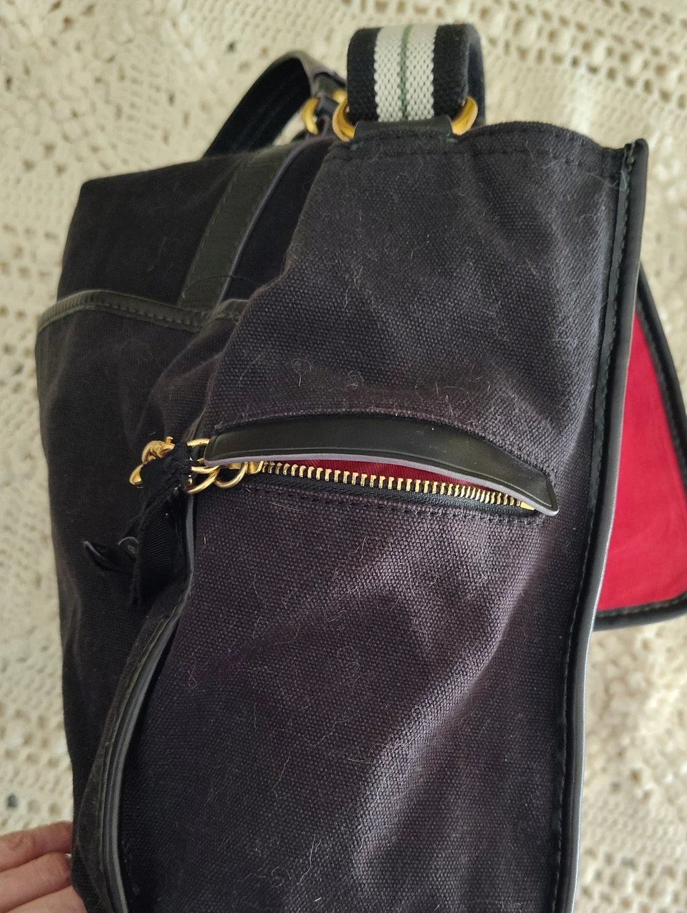 Juicy Couture Black Laptop Canvas Bag